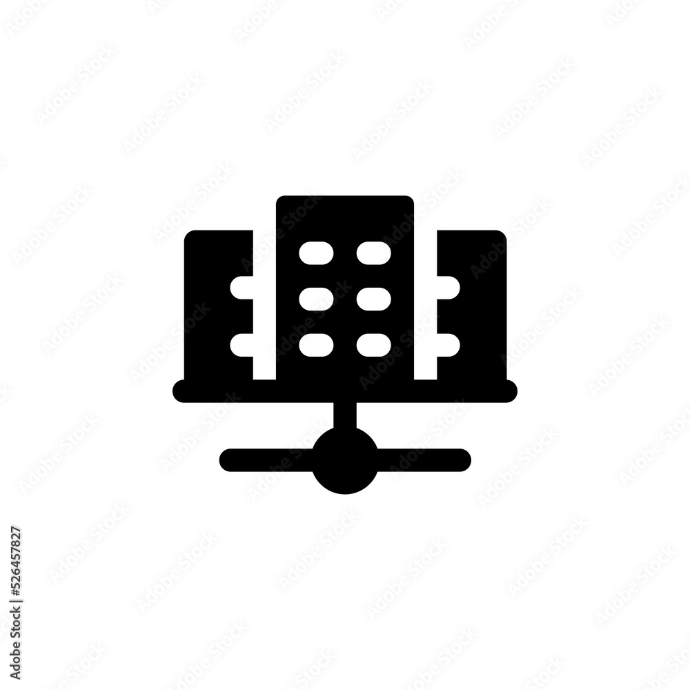 Fototapete server vector icon. computer component icon solid style. perfect use for logo, presentation, website, and more. simple modern icon design solid style