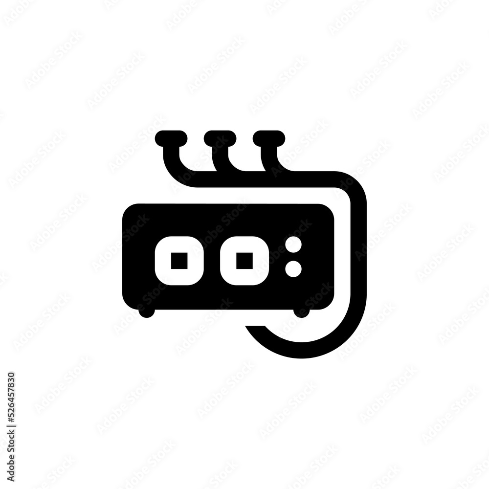 Poster network hub vector icon. computer component icon solid style. perfect use for logo, presentation, we