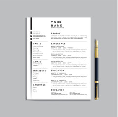 Obraz premium illustration of a document, CV