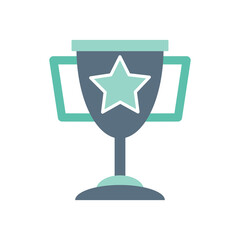 Trophy Cup vector icon - Victory icon