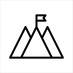 mountain icon illustration symbol sign vector