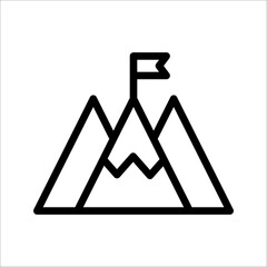 mountain icon illustration symbol sign vector