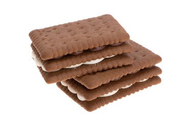 sandwich cookie isolated