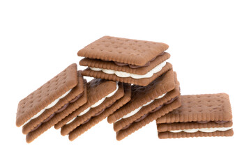 sandwich cookie isolated