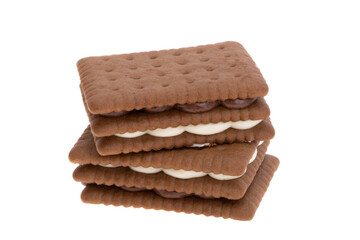 sandwich cookie isolated