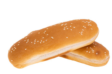 hot dog bun isolated