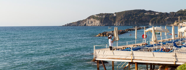 July 10, 2021 Ischia Forio Chiaia beach