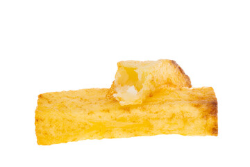 fried potatoes isolated