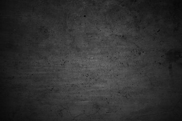 Fototapeta na wymiar Cracked walls dark gray concrete, concrete floor is aged in a retro concept, Texture of a grungy black concrete wall as background.