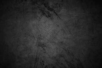 Cracked walls dark gray concrete, concrete floor is aged in a retro concept, Texture of a grungy...