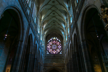 Rose window of the Prague cathedral