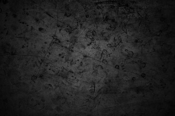 Fototapeta na wymiar Tales of Evil, Horror, and Dark Textures, Cracked walls dark gray concrete, concrete floor is aged in a retro concept, Texture of a grungy black concrete wall as background.