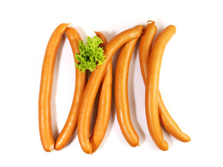 Vienna Sausages - Hot Dogs isolated on white Background