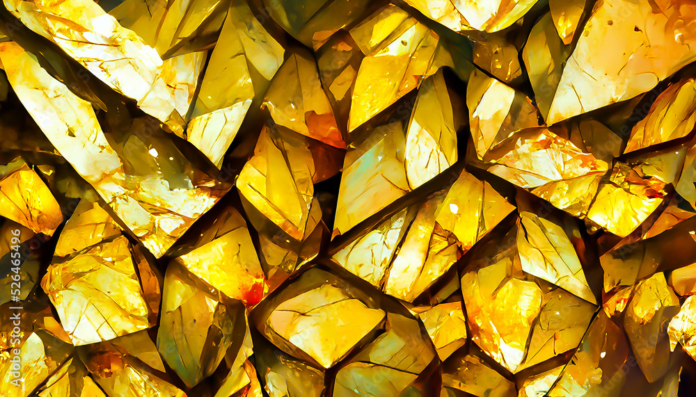 Poster 3d render gemstone texture of the precious crystal background. copy space.