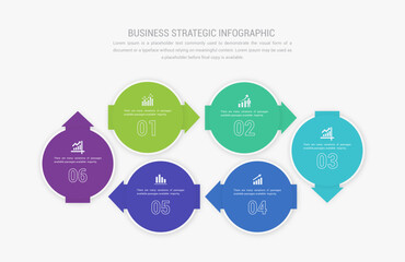 Business Strategic Infographic Design Illustration