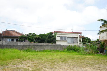 Fototapeta na wymiar Rural View of Kohama-jima Island in Okinawa, Japan - 日本 沖縄 小浜島 街並み