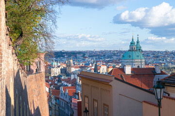 Obraz premium Golden Lane, Prague, from above