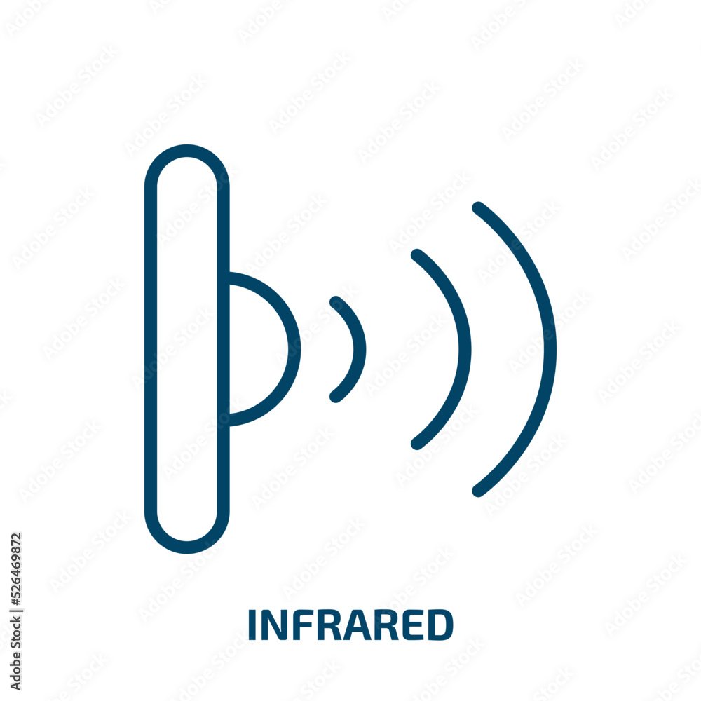 Aufkleber infrared icon from artificial intellegence and future technology collection. thin linear infrared, p