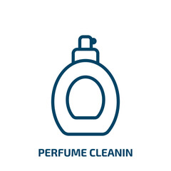 Obraz premium perfume cleanin icon from cleaning collection. Thin linear perfume cleanin, perfume, png outline icon isolated on white background. Line vector perfume cleanin sign, symbol for web and mobile