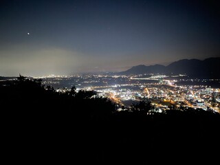 한국의 야경(전남 담양군 읍내)