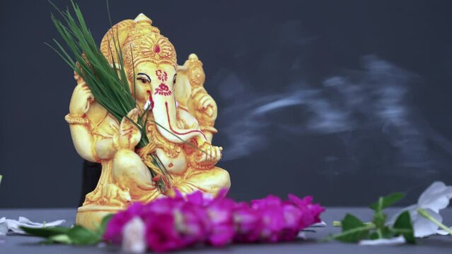 Celebrate lord Ganesha for Deepawali festival. Deepawali greetings background