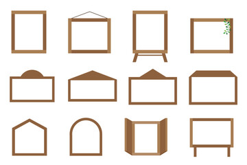 木製 ウッディ アイコン 装飾 ベクター ラベル 部品