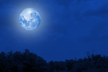 Obraz na płótnie Canvas NASA moon and blue lake river