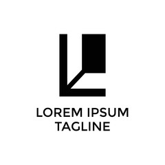 Initial LE Logo Design Vector