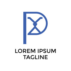 Letter P Lion Logo Design