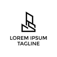 Initial PG Building Logo Design Vector