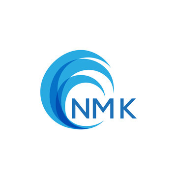 NMK letter logo. NMK blue image on white background. NMK Monogram logo design for entrepreneur and business. NMK best icon.
