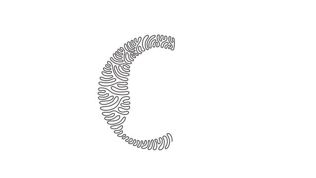 Animated self drawing of continuous line draw healthy organic mango for logo identity. Fresh tropical fruitage concept for fruit garden icon. Swirl curl circle style. Full length one line animation.