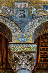 Fototapeta na wymiar The mosaics of the Cathedral of Monreale, Sicily
