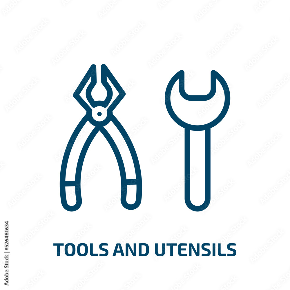 Poster tools and utensils icon from tools and utensils collection. thin linear tools and utensils, spoon, c