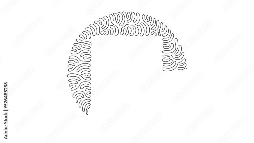 Poster self drawing animation of single line draw square hand drawn, blank drawing frame isolated on white 
