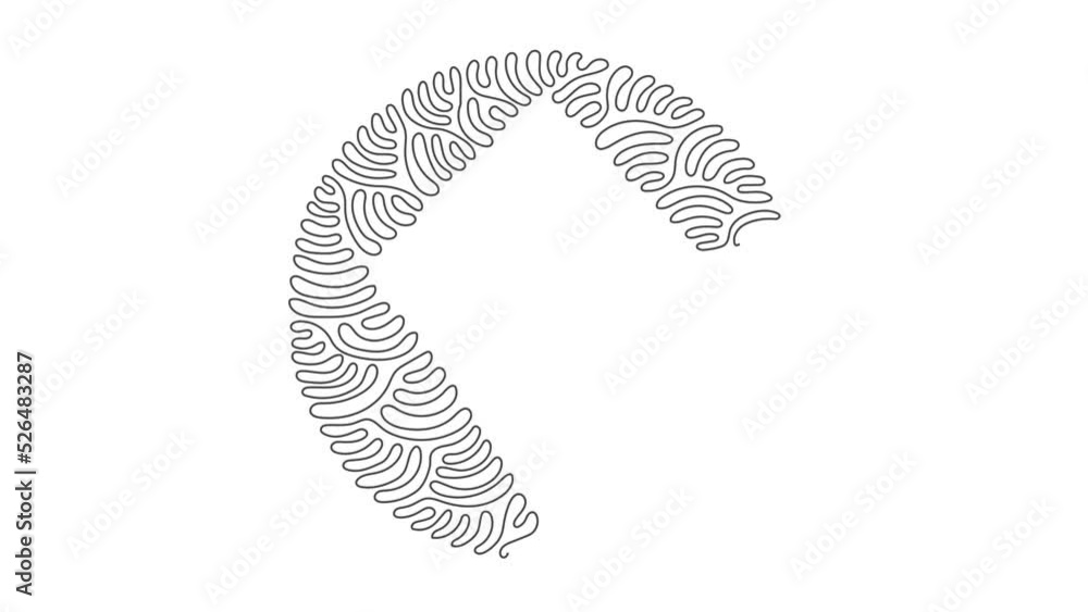 Poster self drawing animation of single one line draw geometric shapes, kite icon. simple line, outline 3d 