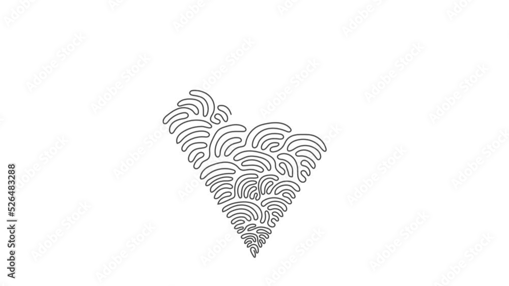 Poster self drawing animation of single line draw shapes, kite. simple line, outline 3d figures for ui and 