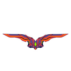 Obraz na płótnie Canvas wings robot art vector