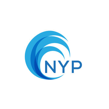 NYP letter logo. NYP blue image on white background. NYP Monogram logo design for entrepreneur and business. NYP best icon.
