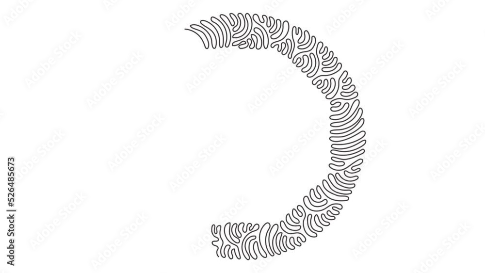 Poster animated self drawing of continuous one line draw hand drawn octagon, blank drawing frame isolated, 