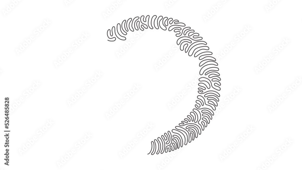 Poster animated self drawing of continuous line draw flat shield badge icon. black geometric shape. abstrac