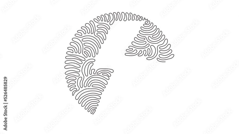 Poster self drawing animation of single line draw lightning, electric power. energy, thunder electricity sy