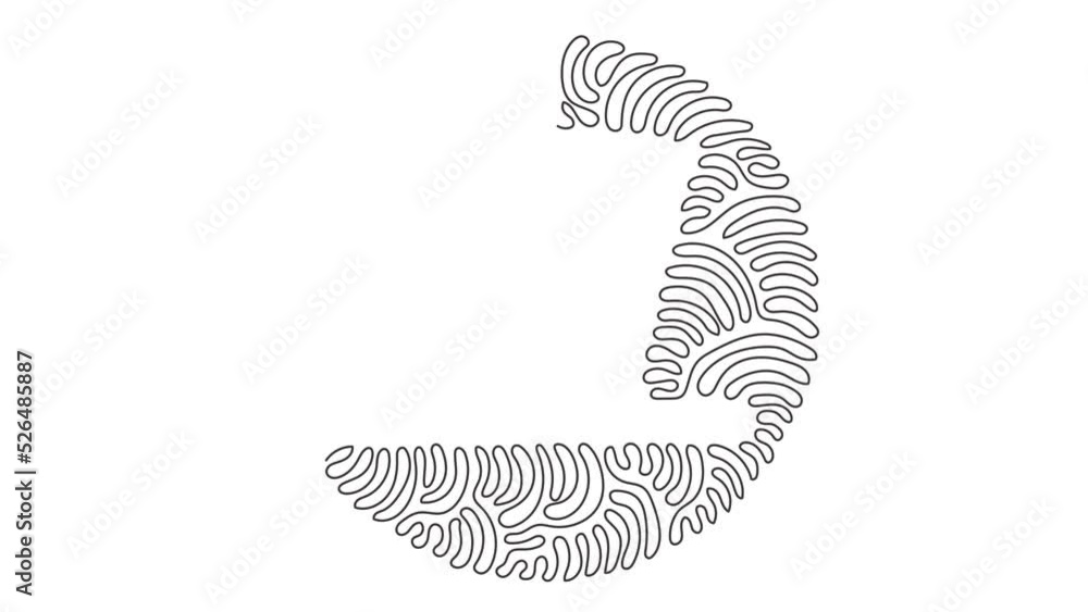 Poster animated self drawing of continuous line draw top hat isolated icon logo symbol. magician dark cylin