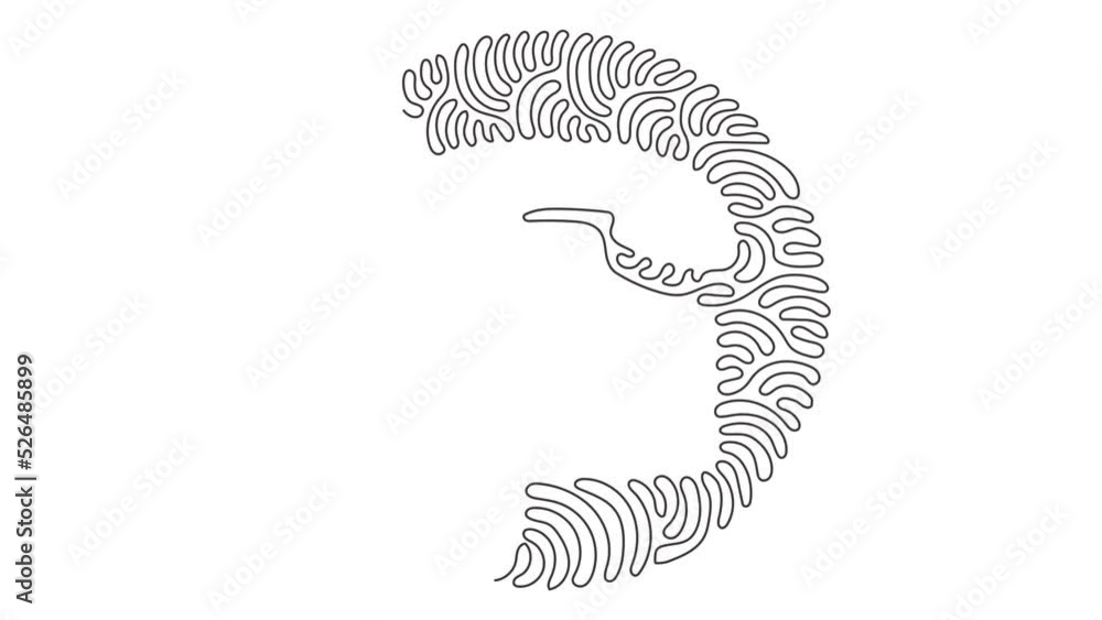 Poster animated self drawing of continuous line draw phone icon. high quality outline symbol for web or mob