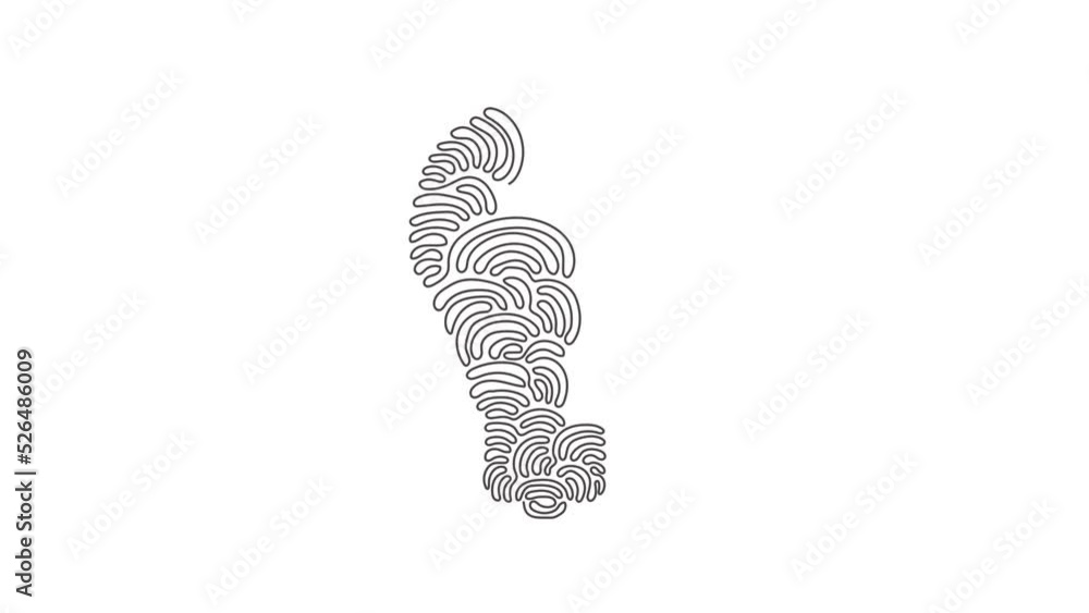 Poster self drawing animation of single line draw light bulb. single line of light bulb for idea, brainstor