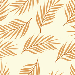 seamless pattern with leaves for textile design 