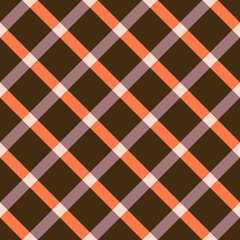 Seamless pattern with diagonal plaid motifs in 4 colors