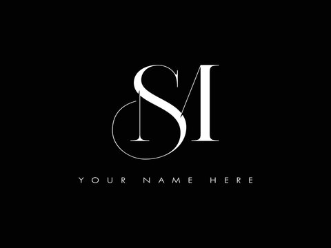 SM S M letter logo design. Initial letter SM linked circle uppercase  monogram logo red and blue. SM logo, S M design. sm, s m 11311930 Vector  Art at Vecteezy