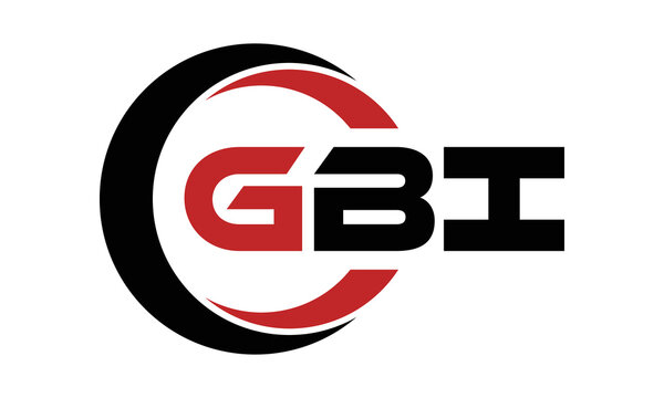 GBI three letter swoosh logo design vector template | monogram logo | abstract logo | wordmark logo | letter mark logo | business logo | brand logo | flat logo | minimalist logo | text | word | symbol