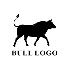 bull silhouette vector